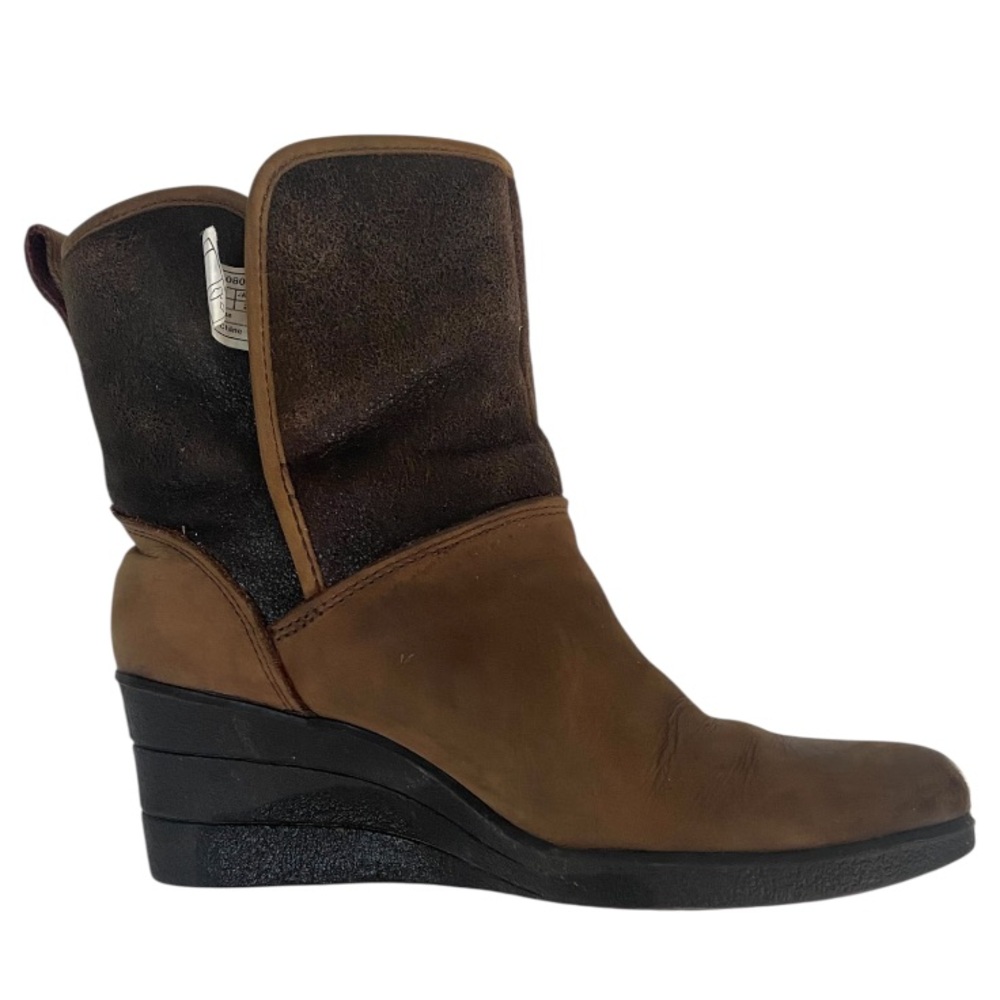 UGG Dark Brown Wedge Ankle Booties